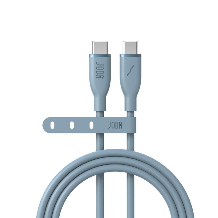 كيبل جودا JODA SLIP 60 سيليكون USB-C إلى USB-C بقدرة 60 واط بطول 1 متر – لون أخضر