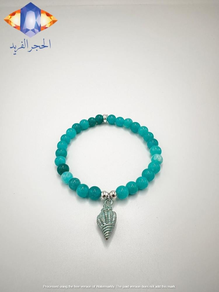 سوار حجر الأمازونيت الطبيعي الفاتن
