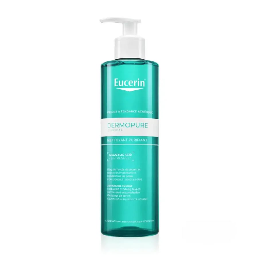 يوسيرين ديرمو بيور جل منظف للبشرة المعرضة للشوائب - 400 مل - Eucerin DermoPure