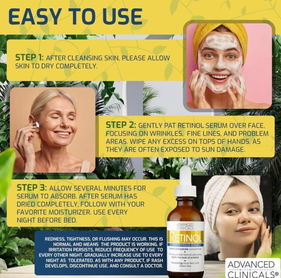 Retinol anti-wrinkle serum for face 52 ml
