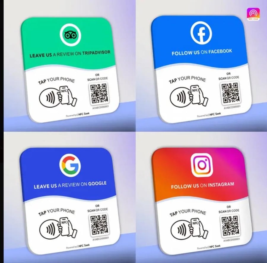 كروت NFC للتقييم