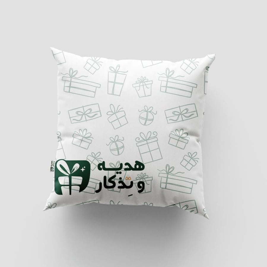 غطاء وسادة مع الطباعة