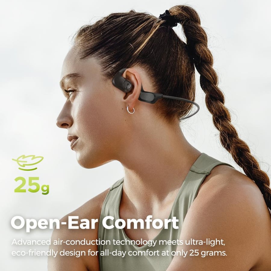 سماعات رأس SoundPEATS-سماعات أذن رياضية مفتوحة Lite2 ، لاسلكية ، سماعة رأس تعمل بالبلوتوث ، سماعات أذن ، مع تناسب مريح ،