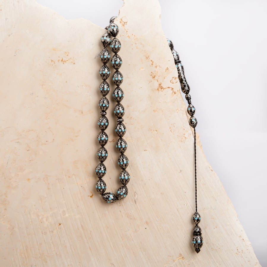 Belgian ceramic rosary
