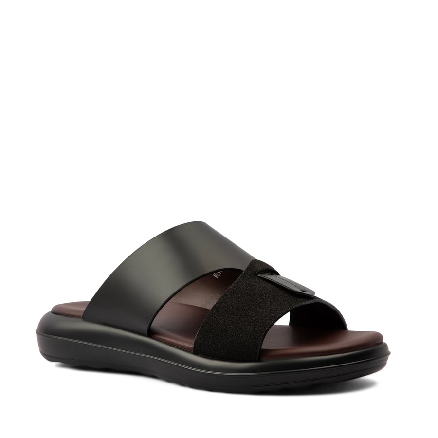 Gulf slippers genuine leather black brand Victor Clark