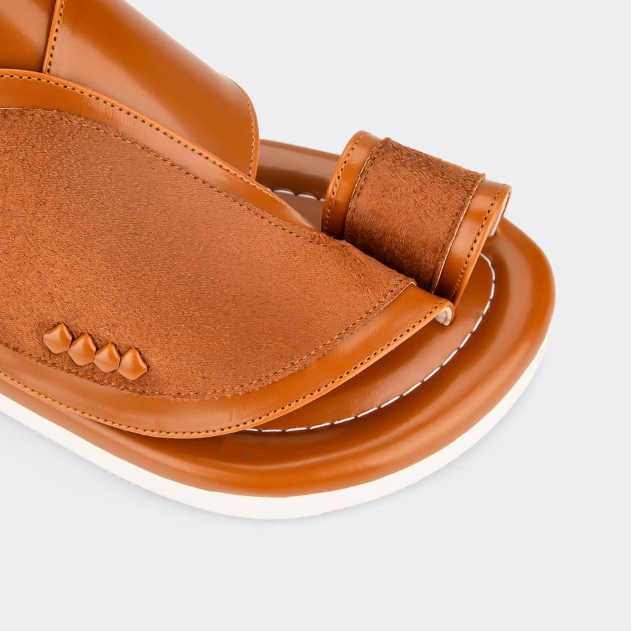 Luxury natural camel leather Saudi Eastern slippers