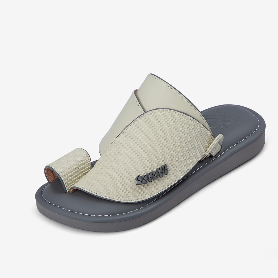 Medical oriental shoe memory foam - light natural leather