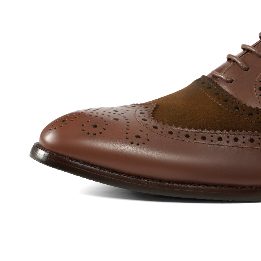 Elegant Italian men's formal shoe - Cafe