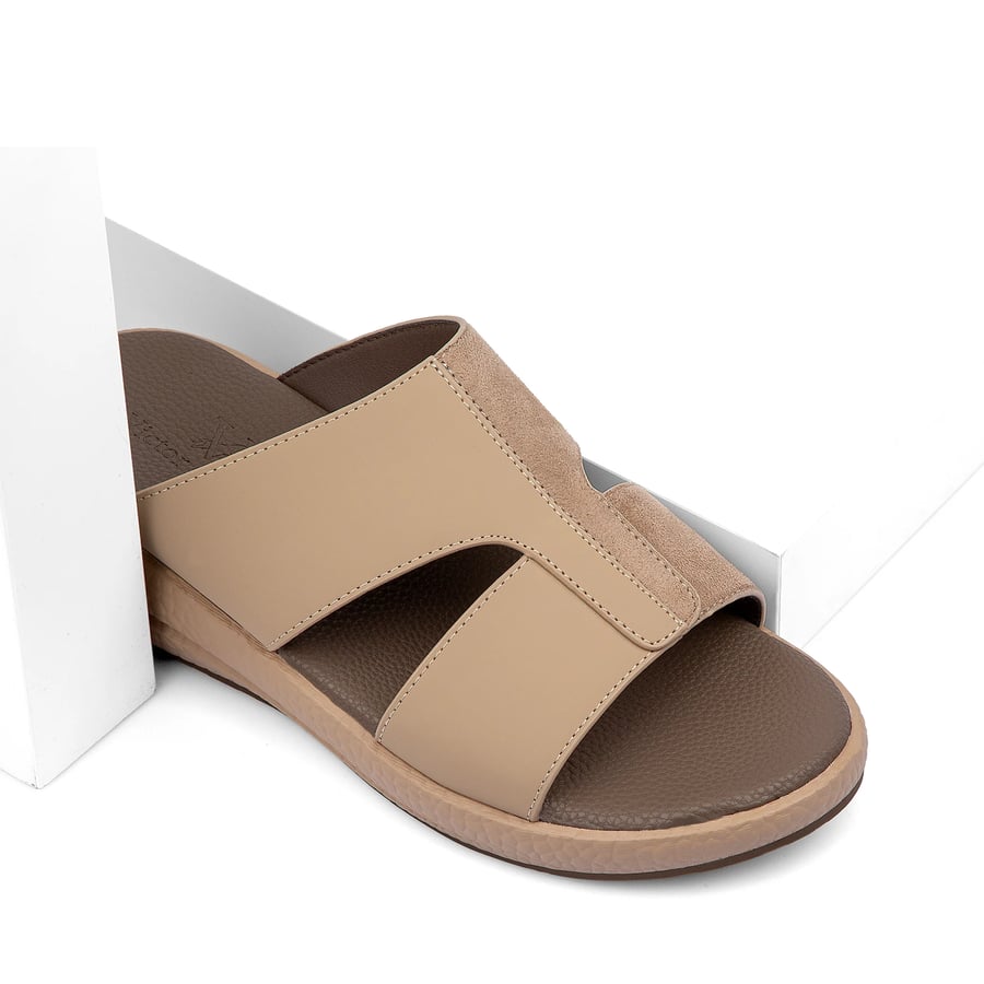 Eastern medical leather khaki slippers from Victor Clark