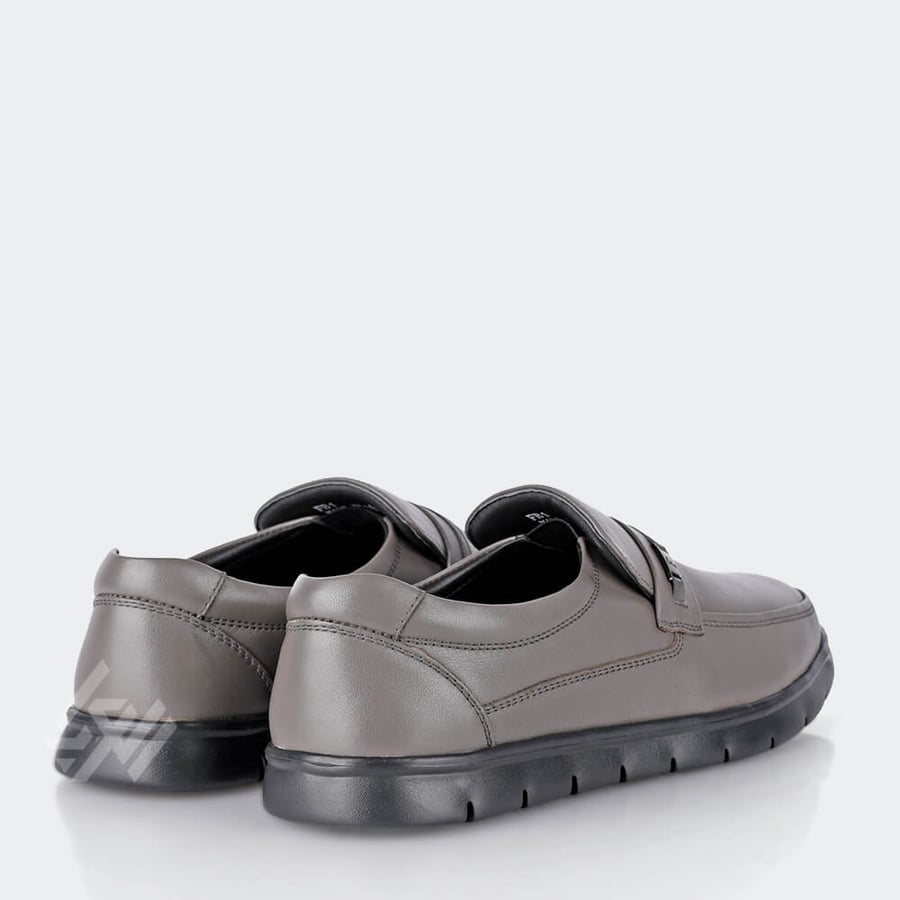 Formal medical shoe - light gray leather from Victor Clark