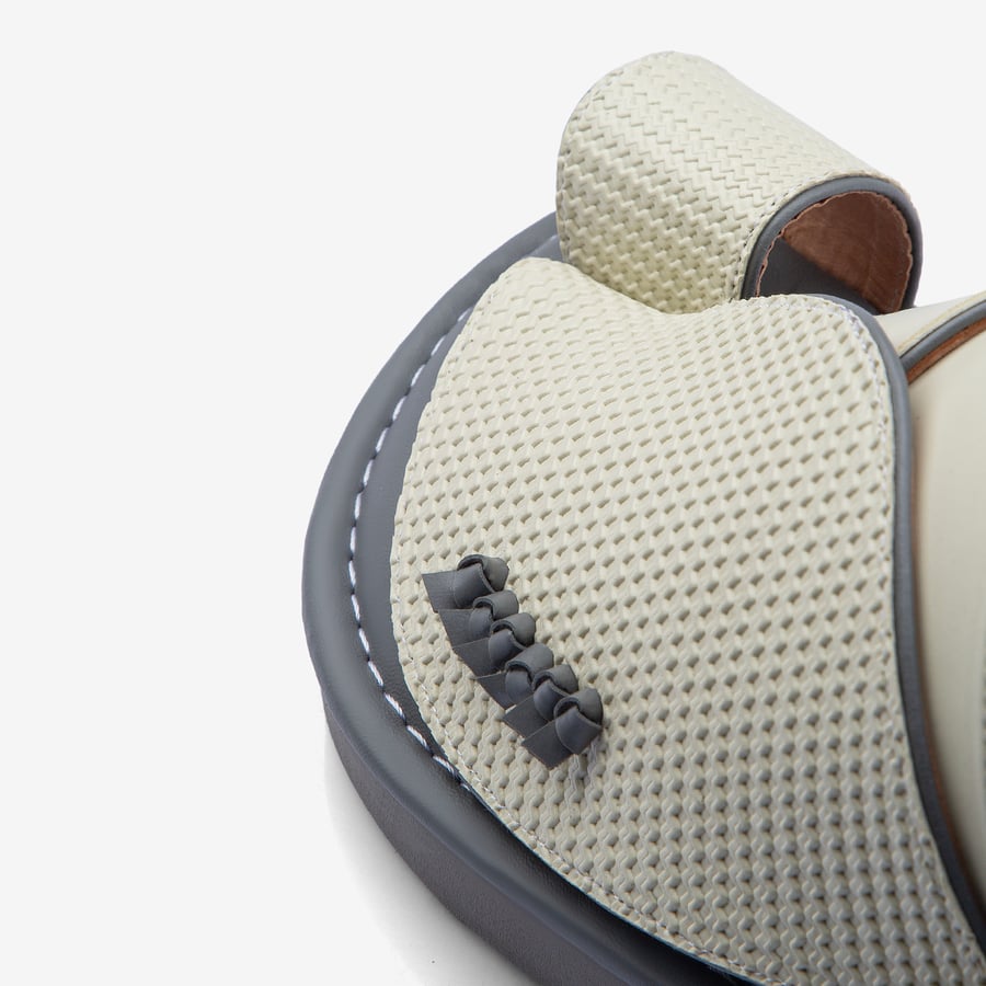 Medical oriental shoe memory foam - light natural leather