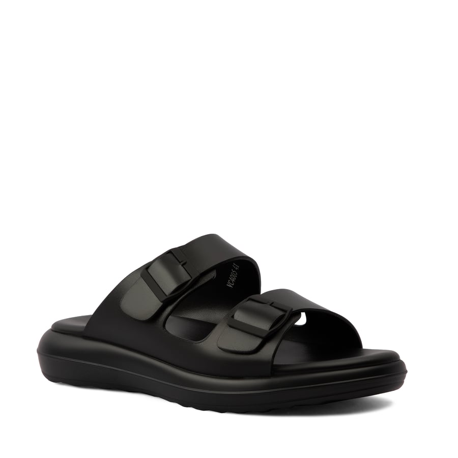 Gulf slipper genuine black leather brand Victor Clark