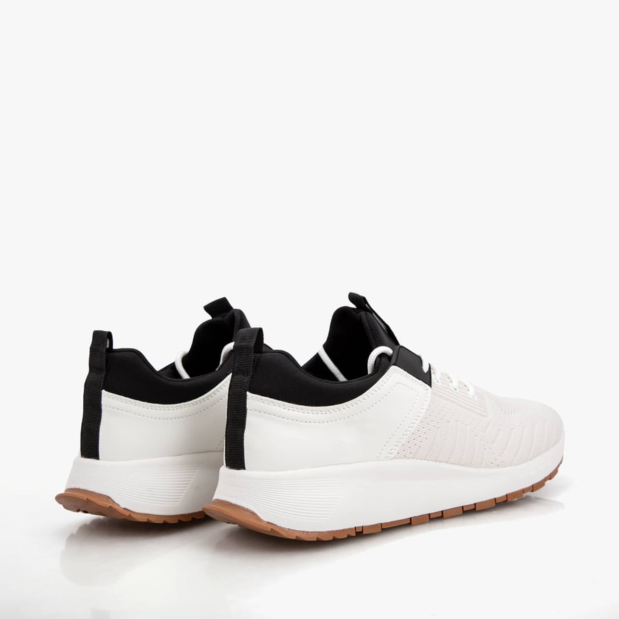 Casual medical shoe white fabric from Victor Clark