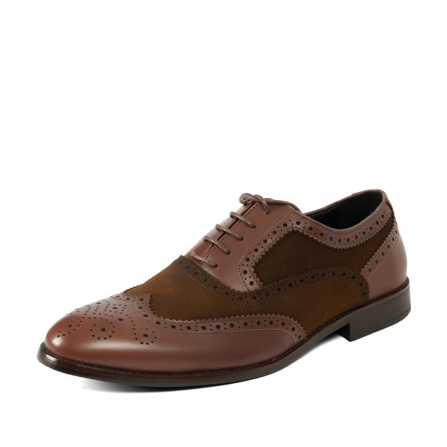 Elegant Italian men's formal shoe - Cafe
