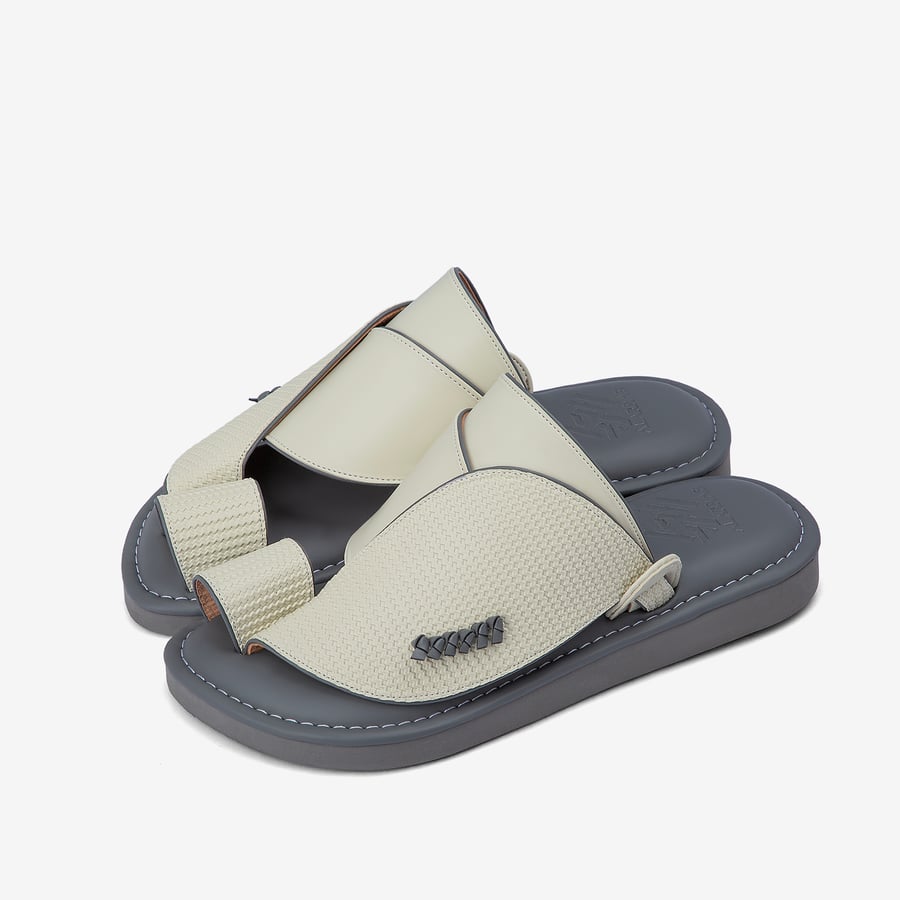 Medical oriental shoe memory foam - light natural leather
