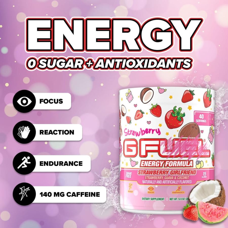 جي فيول Strawberry GF ٤٠ حصة استعمال.