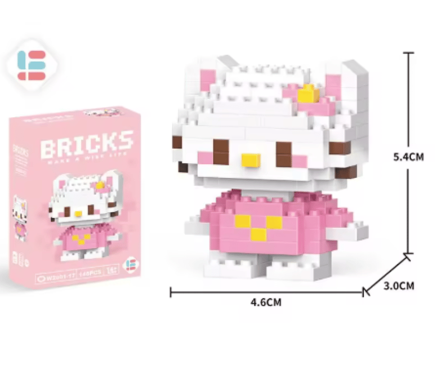 مكعبات بناء شخصية Hello Kitty