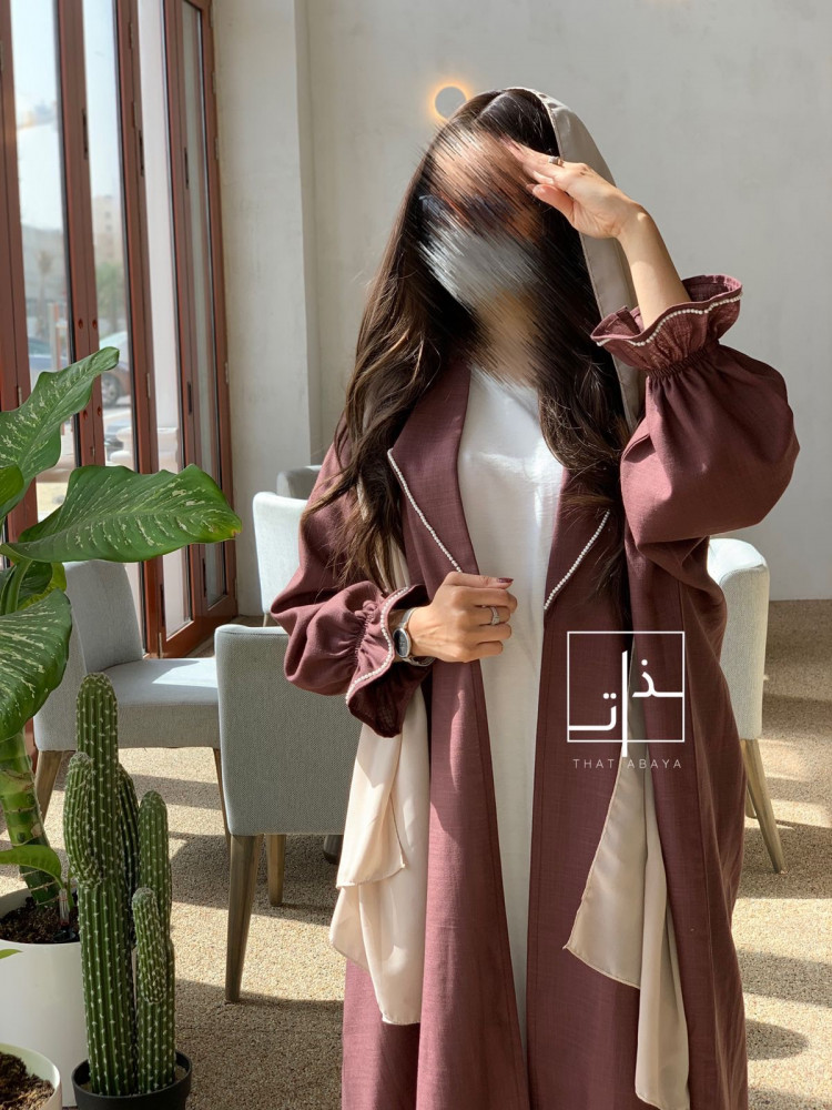 عباية مزينة ب لؤلؤ #218