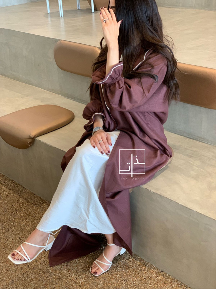 عباية مزينة ب لؤلؤ #218