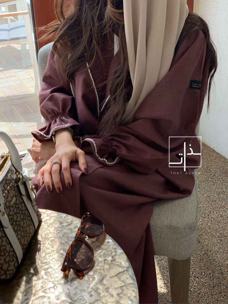 عباية مزينة ب لؤلؤ #218