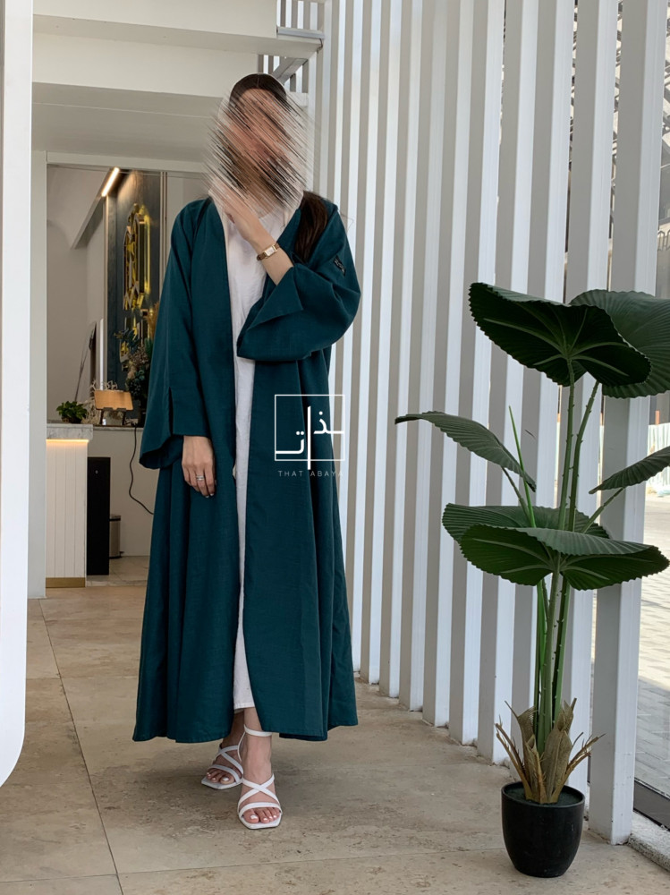 عباية عملية بقماش للين بقصة كلوش #254