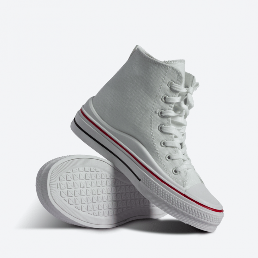 Women's white shoe model SLT37751 | Styleesh brand