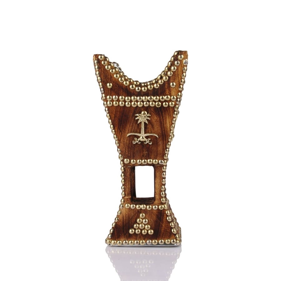 Large Haili incense burner, very big, triangle, and swords and palm tree