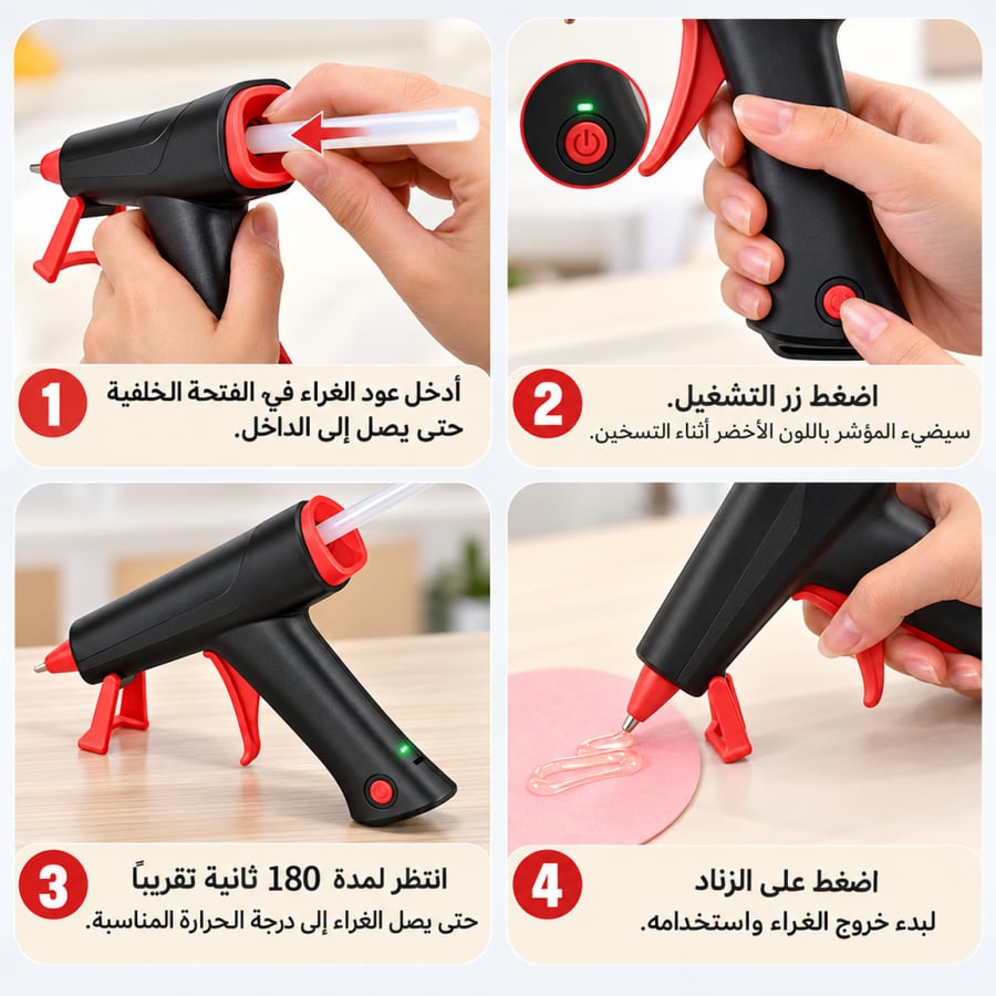 مسدس غراء