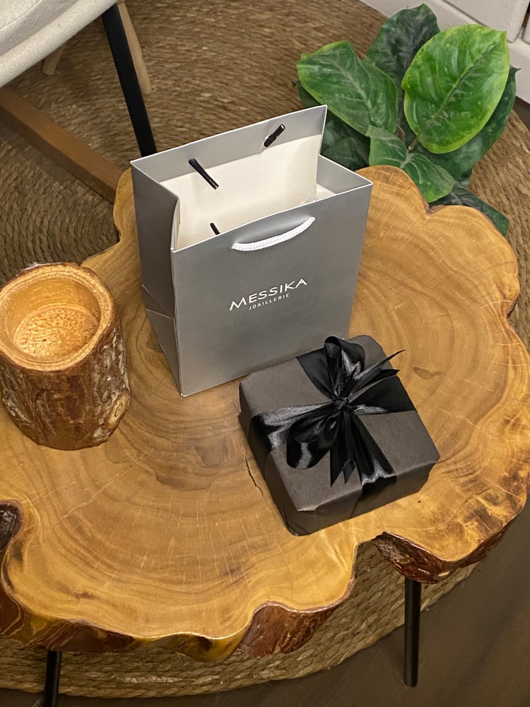 طقم سلسال وحلق ميسكا ذهبي