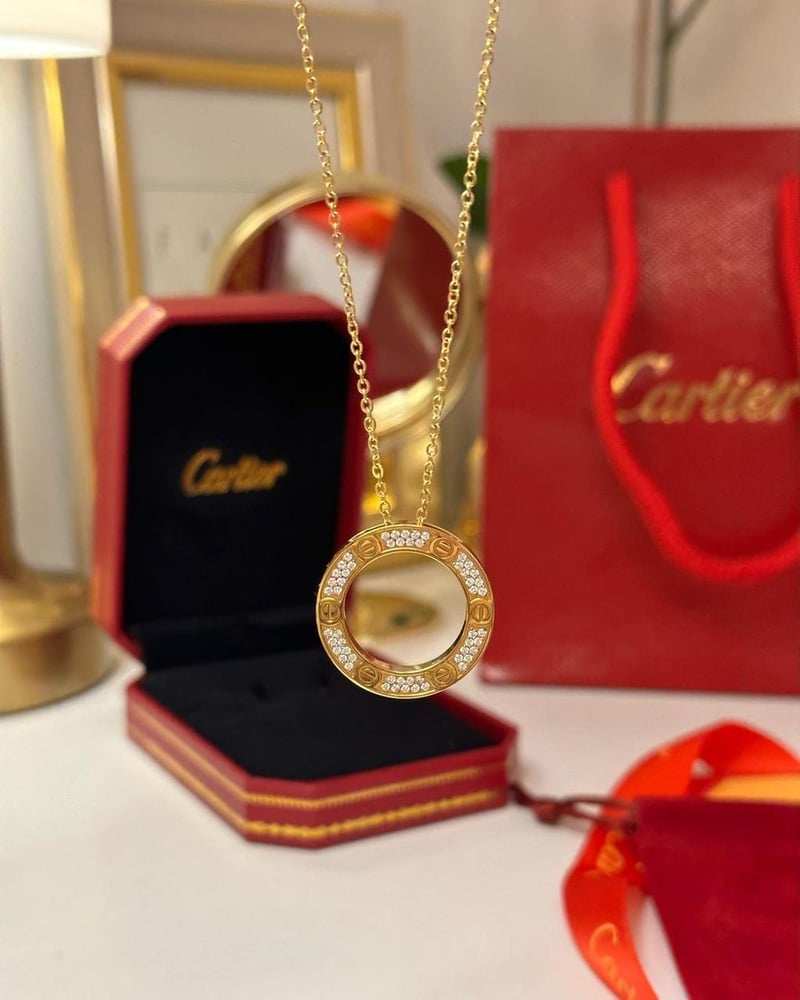 Cartier zircon necklace