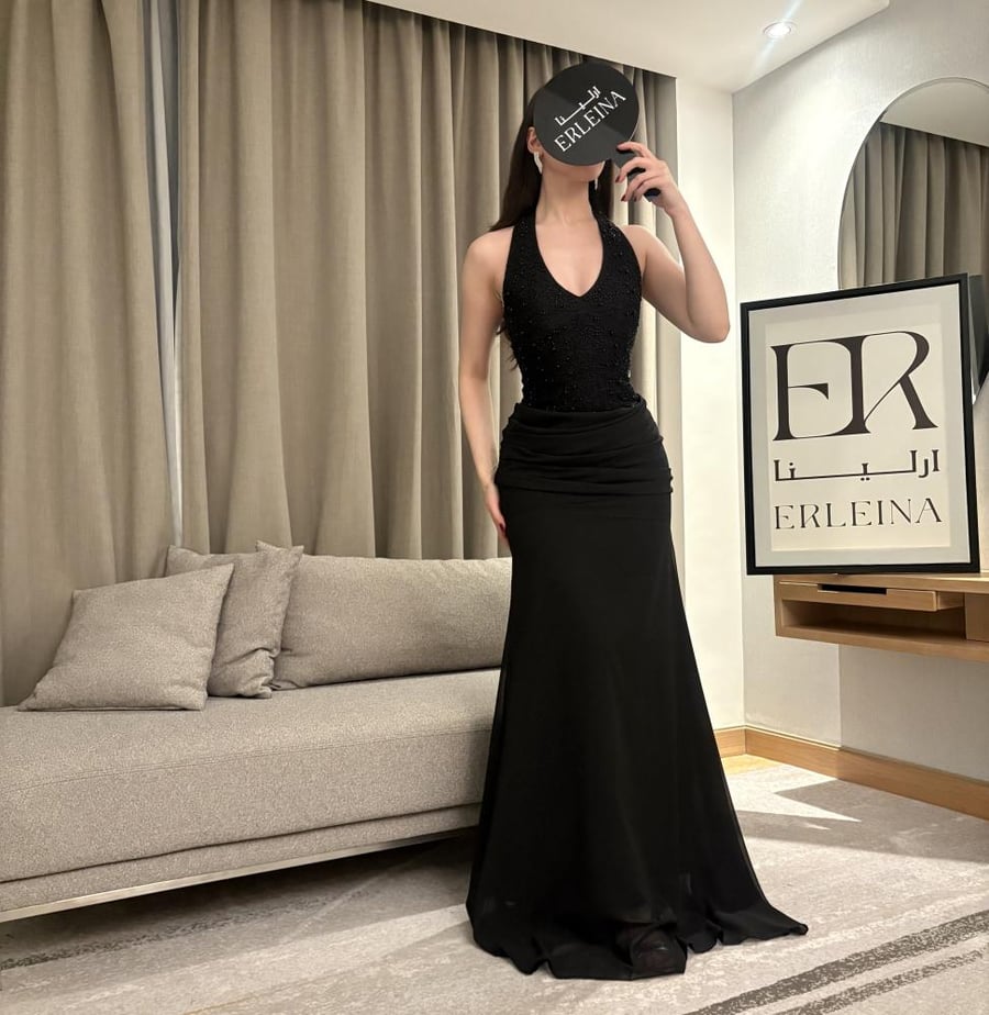 فستان رليا اسود