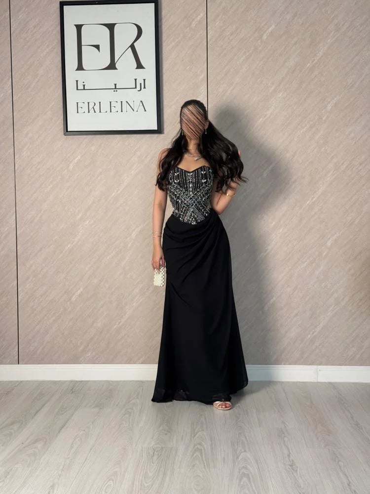 فساتين اسود سهرة إطلالة سهرة من متجر ارلينا
