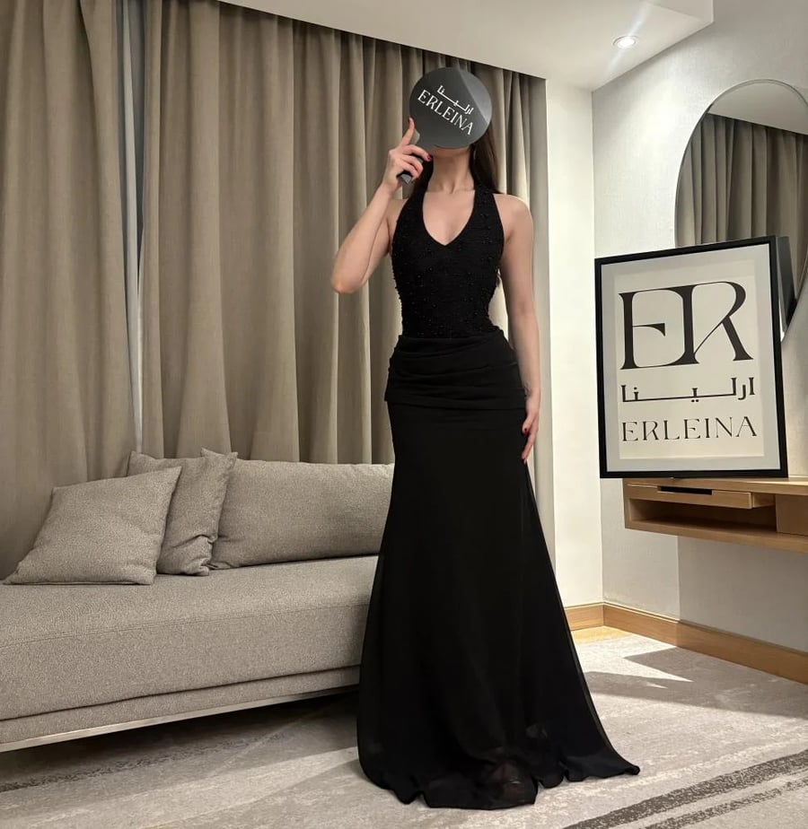 فستان رليا اسود
