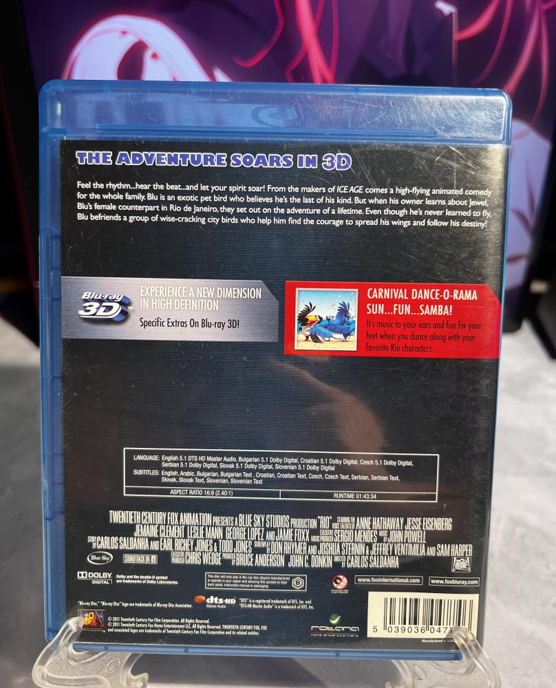 فيلم-Blu-ray انميشن - RIO 3D