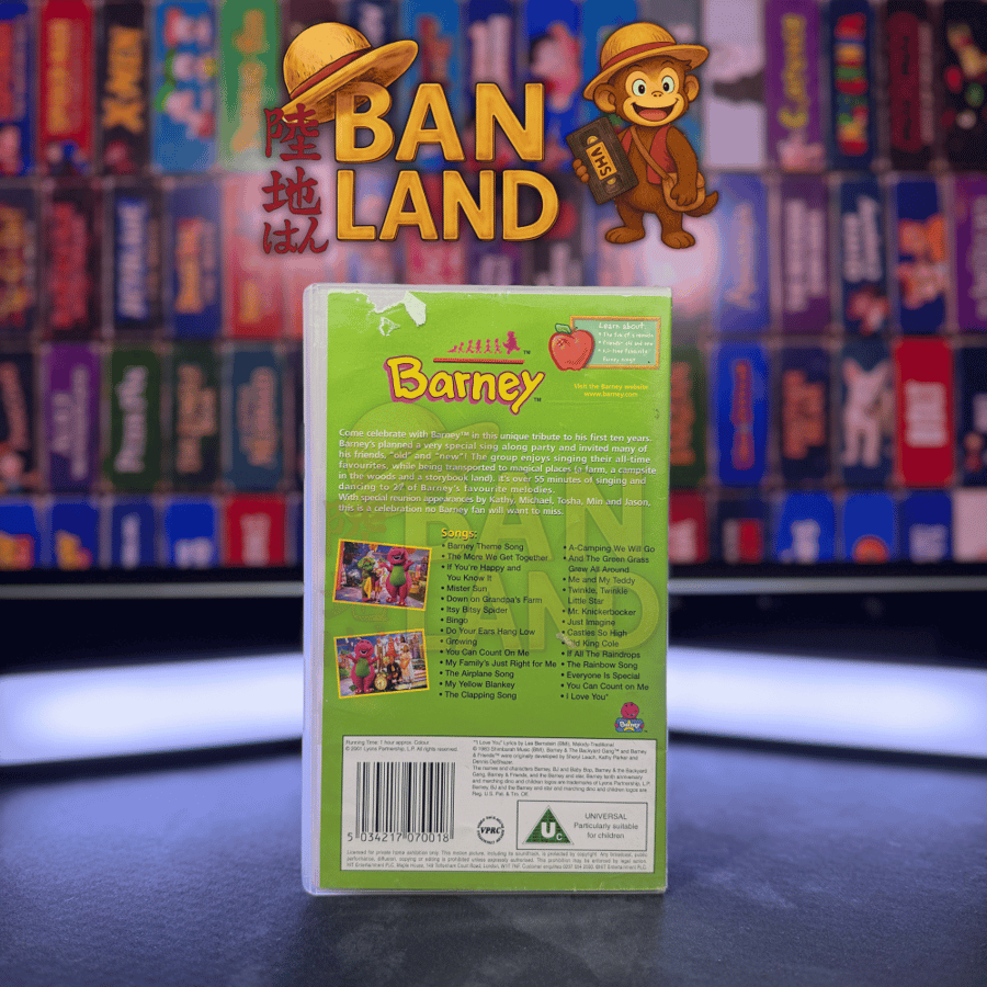 شريط فيديو VHS بارني -  Barney - sing & dance