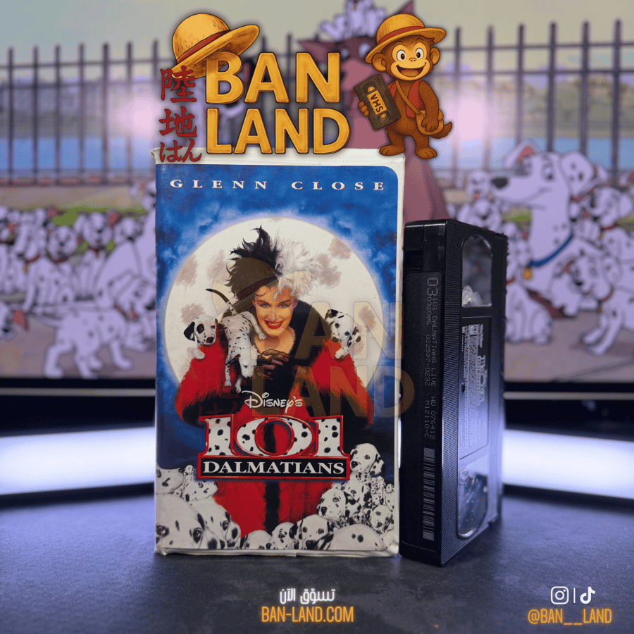 شريط فيديو VHS ديزني - 101 مرقش | 101 Dalmatians