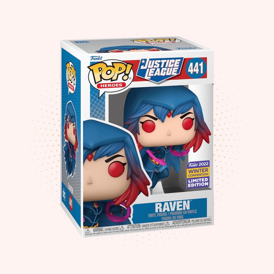 (FUNKO POP! DC Justice League - RAVEN #441 (WinterCon 2022