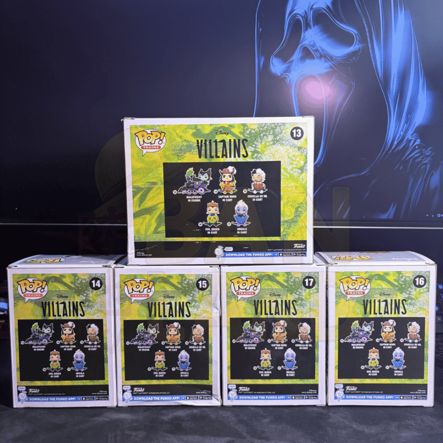 Funko Pop! Disney Villains: Villain Train Full Set #13 - #17