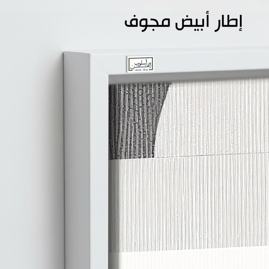 B12  إنجليزي: Three panels geometric neutral colors.