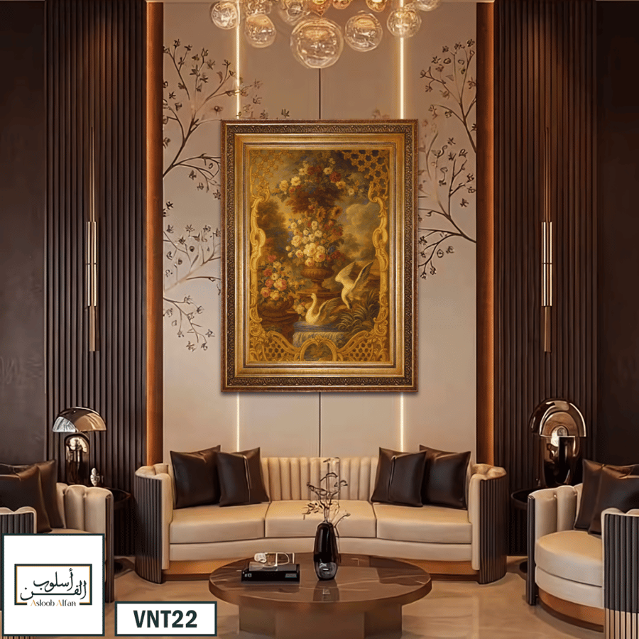 VNT22 لوحة بحيرة البجع الأرستقراطية