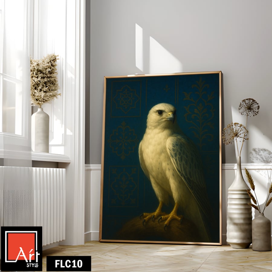 FLC10 Falcon, royal blue, unique art