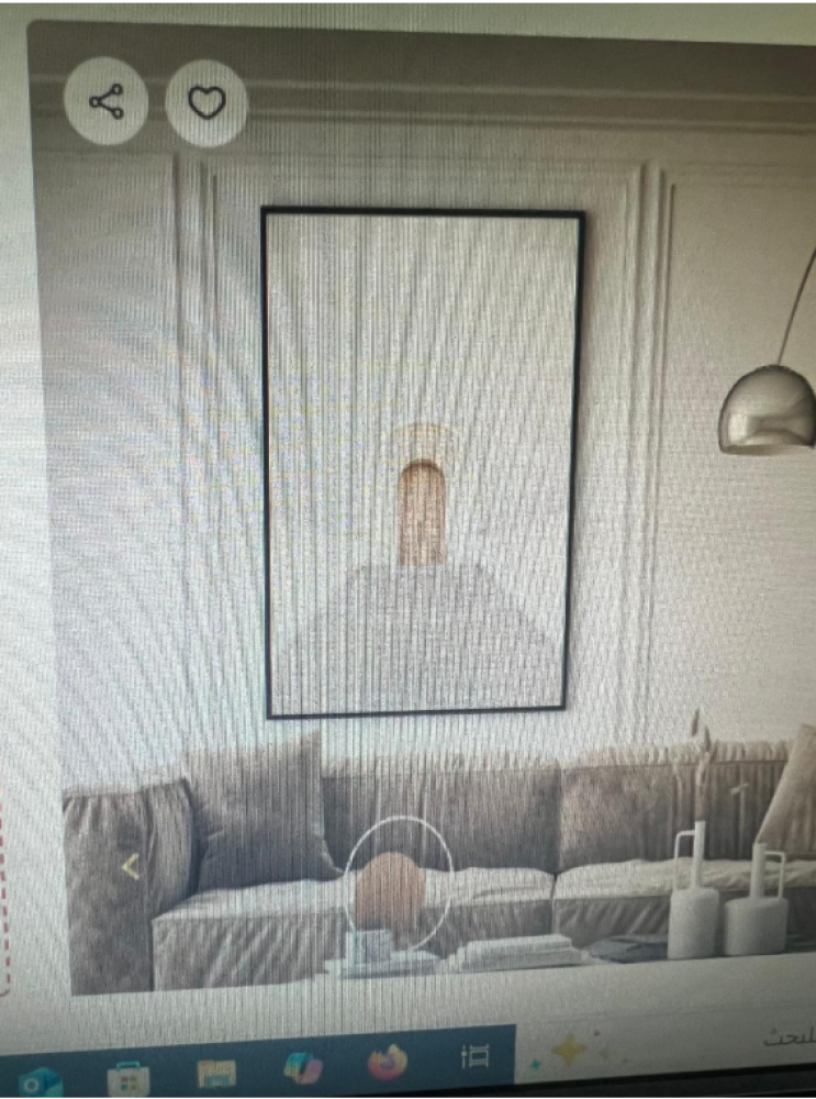 لوحه جداريه مقاس 70×100 شامل ايطار شامبين