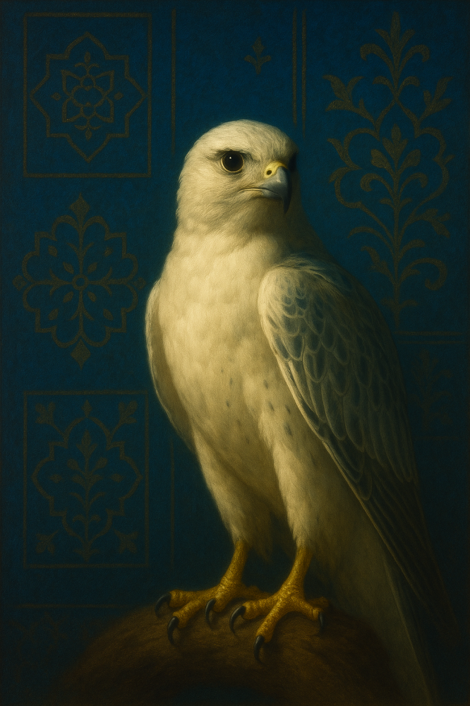 FLC10 Falcon, royal blue, unique art