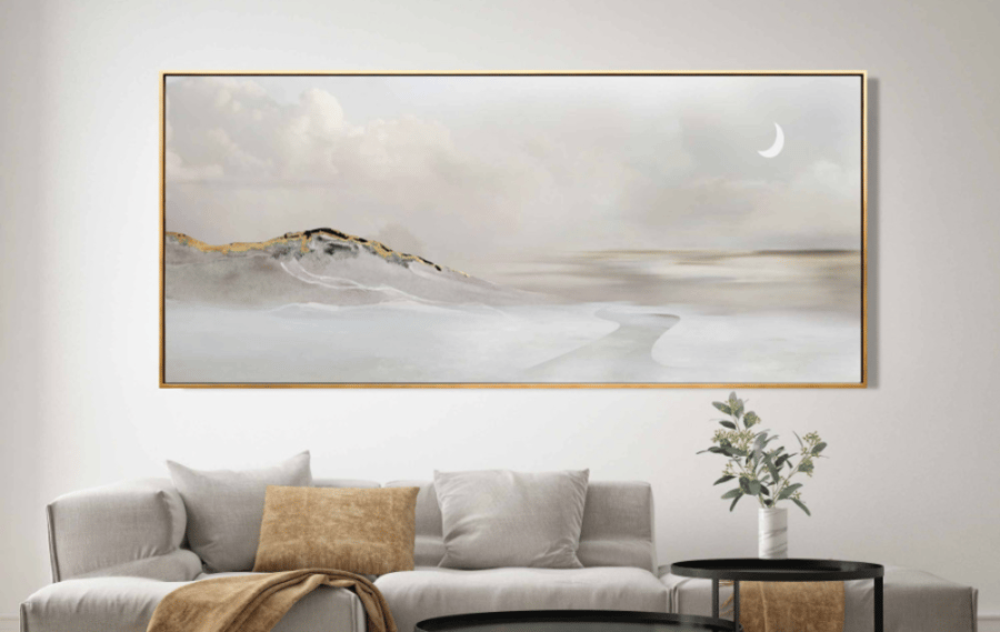 لوحه مقاس 70 طول في 140 عرض ايطار اسود