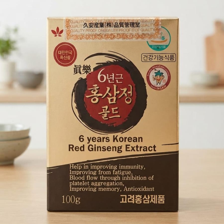 مستخلص الجينسنج الأحمر الكوري بعمر 6 سنوات (6 years Korean Red Ginseng Extract)