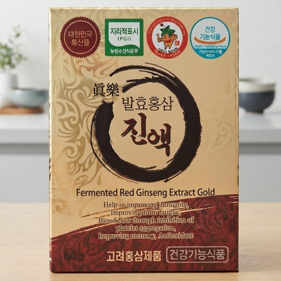 مستخلص الجينسنج الأحمر الكوري الذهبي - Fermented Red Ginseng Extract Gold