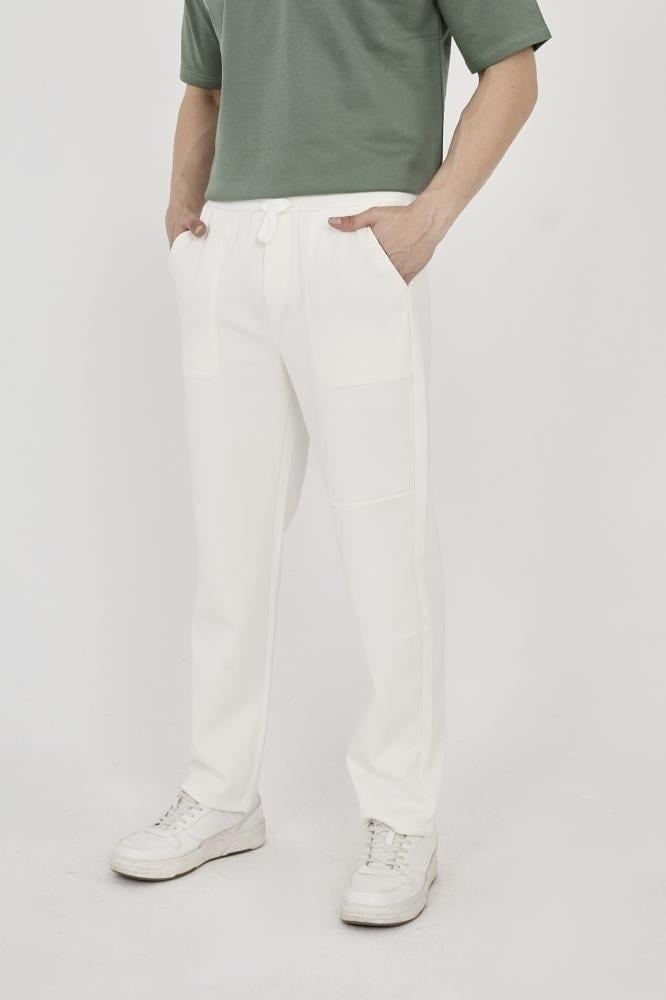 White linen pants