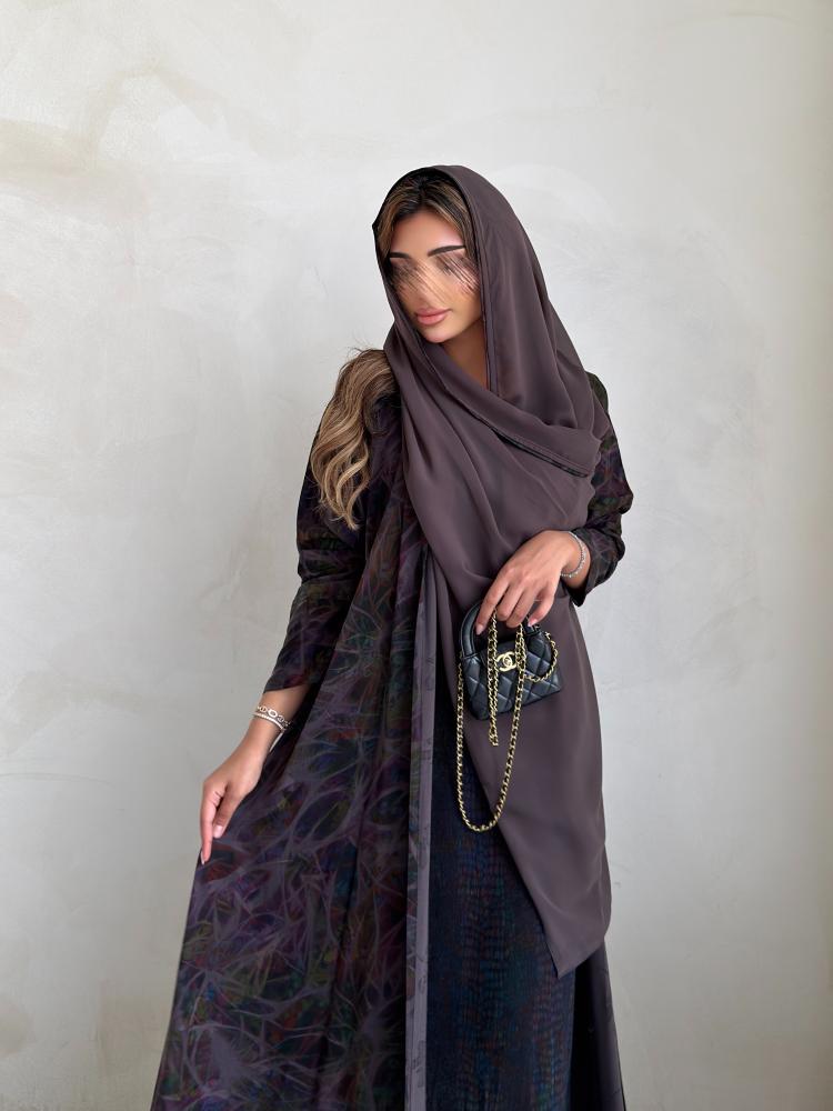 كوبرو فيسكوز جاكار بنفسجي مموج تركي طبيعي 100%