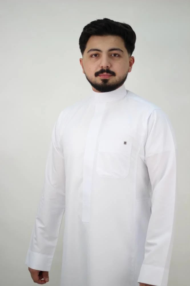 ثوب رجالي كلاسيك سادة سجاب D342