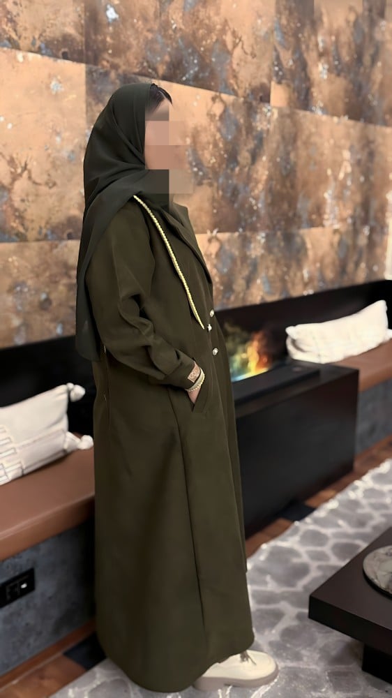 عبايه شتويه كلاسيكيه